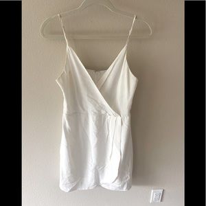 White Lavendar Brown Silk Dress